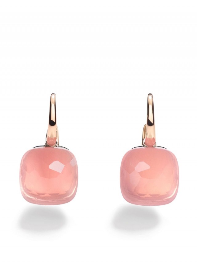 Pomellato Nudo Petit クオーツ ピアス 18Kローズゴールド