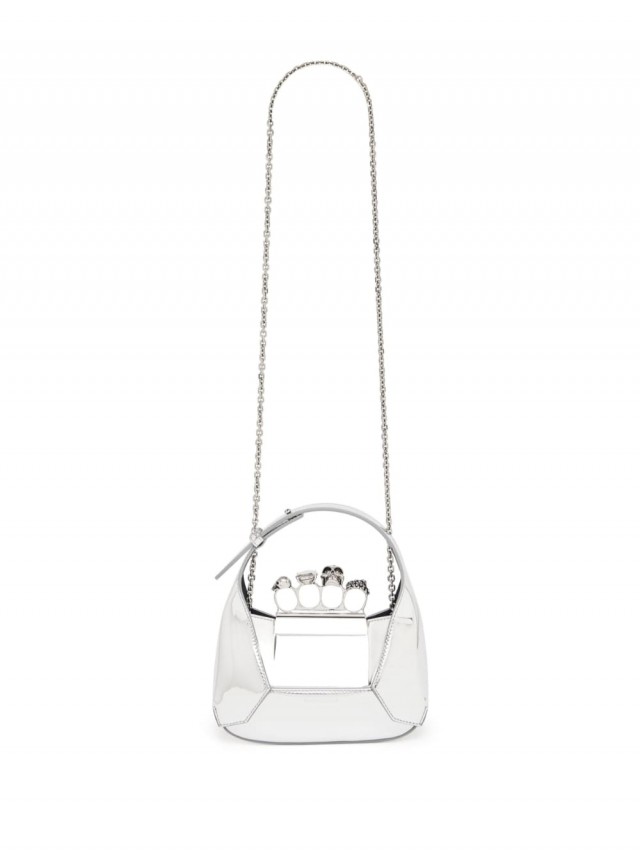 Alexander McQueen Jewelled Hobo メタリック ミニバッグ