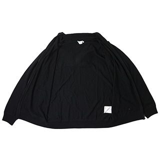 MONCLER：モンクレール　秋冬新作　レディース シルクカシミアニットフーディー　ブラック(999)