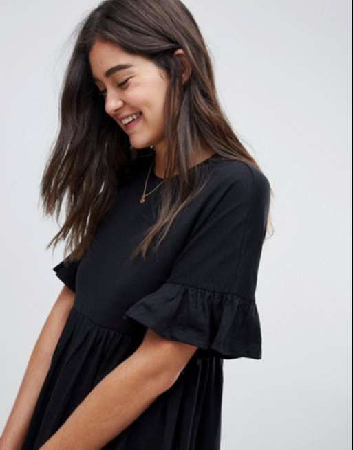 Andresaフリルミディワンピース | Anthropologie 日本