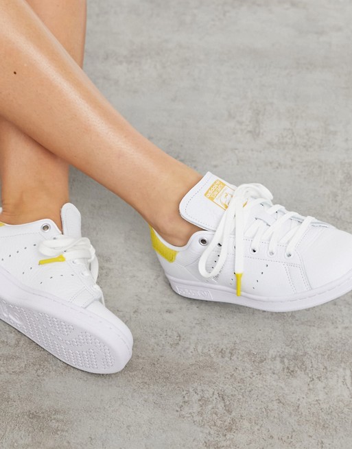 adidas Originals Stan Smith trainers with cord detail in white | ASOS