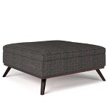 Small Ethan Rectangular Storage Ottoman Distressed Gray Taupe - Wyndenhall : Target