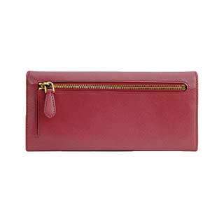 プラダ: prada SAFFIANO METAL 二つ折り長財布