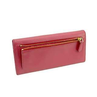 プラダ: prada SAFFIANO METAL 二つ折り長財布