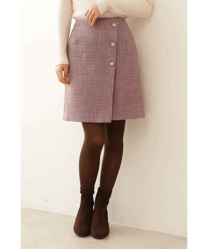 ツイードラップミニスカート(502561989) | プロポーション　ボディドレッシング(PROPORTION BODY DRESSING) - MAGASEEK