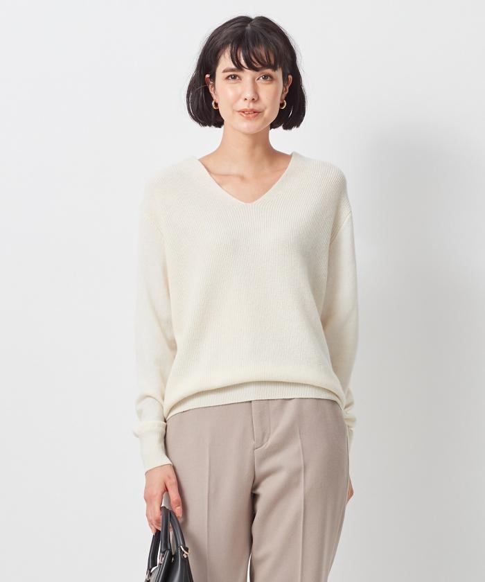 【マガジン掲載/WEB限定カラーあり】20カシミヤ Vネックニット(番号L62)(503674270) | 23区(NIJYUSANKU) - MAGASEEK