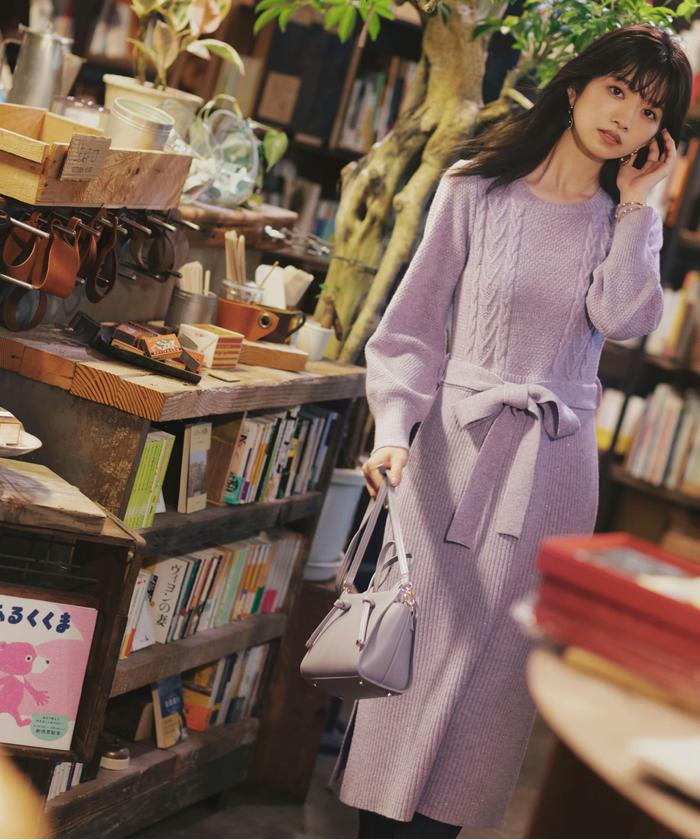 【セール】ファンシーラメケーブルニットワンピース(503628573) | プロポーション　ボディドレッシング(PROPORTION BODY DRESSING) - MAGASEEK