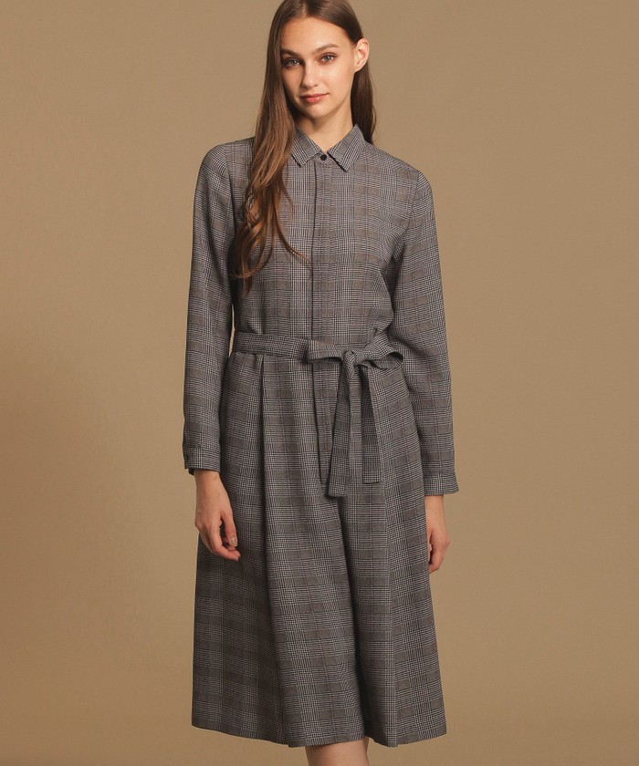 【セール】ウールライクツイルチェックワンピース(503554104) | MACKINTOSH LONDON（レディース）(MACKINTOSH LONDON) - MAGASEEK