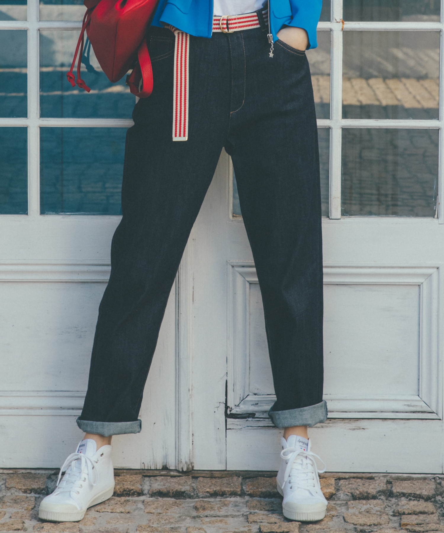 WG51 PANTALON デニムロングパンツ(501885180) | トゥービー　バイ　アニエスベー(To b. by agnes b.) - MAGASEEK