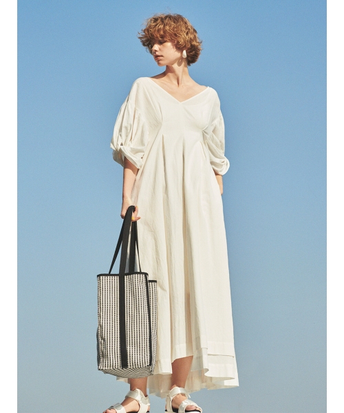 【emmi atelier】Ecoリネン調ボリューム袖ワンピース(503794215) | emmi　atelier(emmi atelier) - MAGASEEK