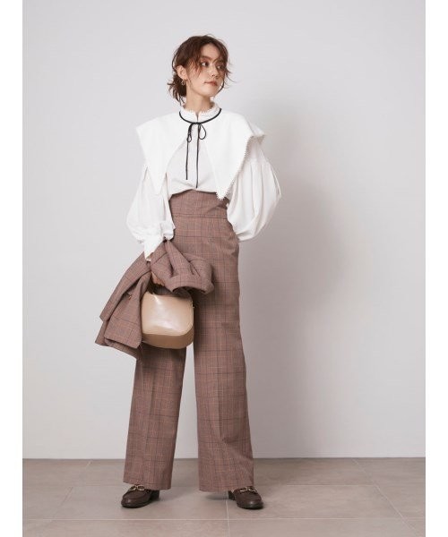スナイデル  Sustainableハイウエストワイドパンツ