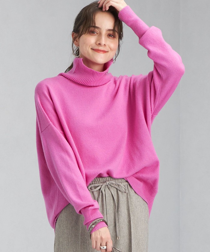 【セール】LAUNDRY ランドリー タートル ネック ニット ボーダー －ウォッシャブル－(504251763) | グリーンレーベルリラクシング(green label relaxing) - MAGASEEK