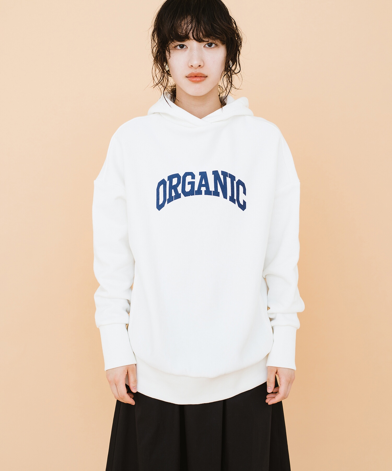 【セール】楽ちんな服こそかっこつけたい！ＰＢＰオーガニックコットン　カレッジロゴ風スウェットパーカー（ユニセックス）(504530429) | ハコ(haco!) - MAGASEEK