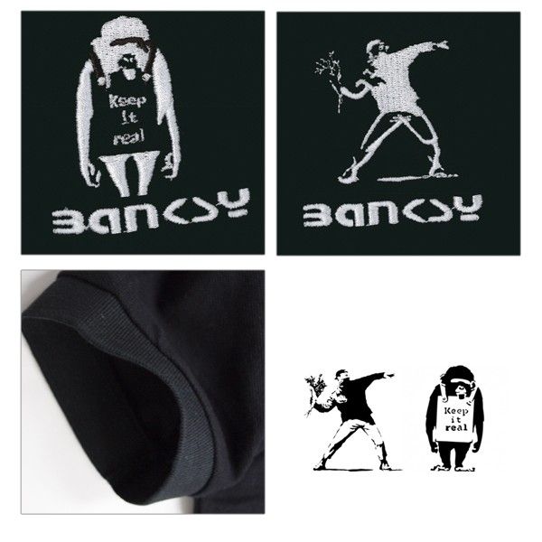 Banksy バンクシー ポロシャツ メンズ グラフティー