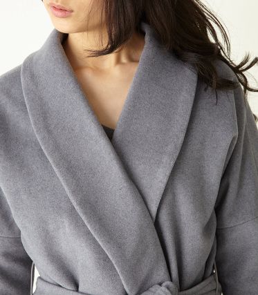 SHAWL COLLAR GOWN COAT