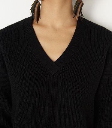 CROSS SLEEVE Vネック MG TOPS-S