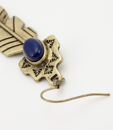 METAL FEATHER STONEピアス