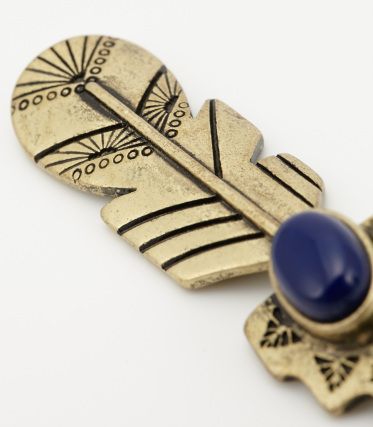 METAL FEATHER STONEピアス