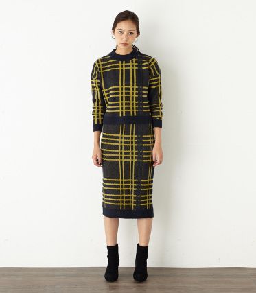 CHECK Tweed Like SKK