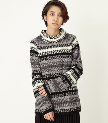 RAG STRIPE KNIT