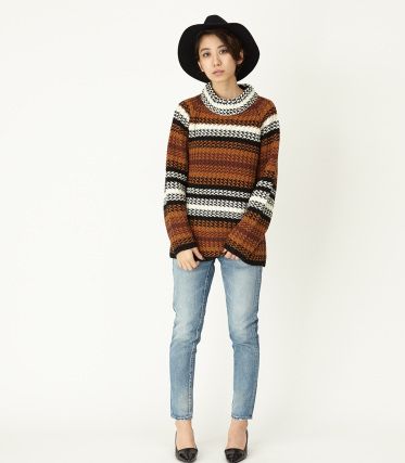 RAG STRIPE KNIT