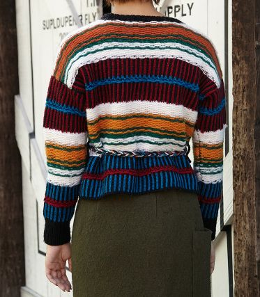 RUG BORDER WAIST TIE MG TOPS