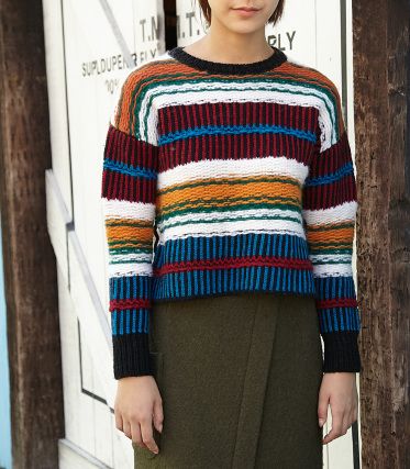 RUG BORDER WAIST TIE MG TOPS