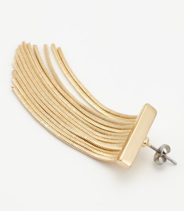 メタルフリンジピアス