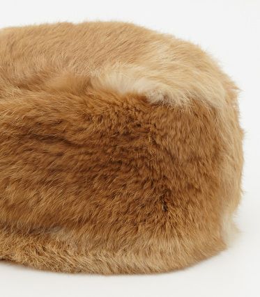 RABBIT FUR CAP