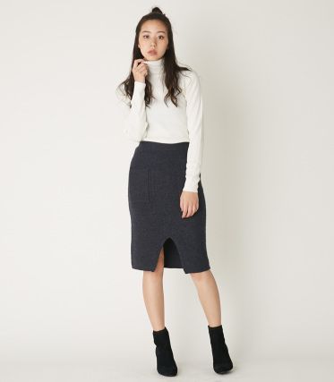 BASIC RIB KNIT TOPS WH
