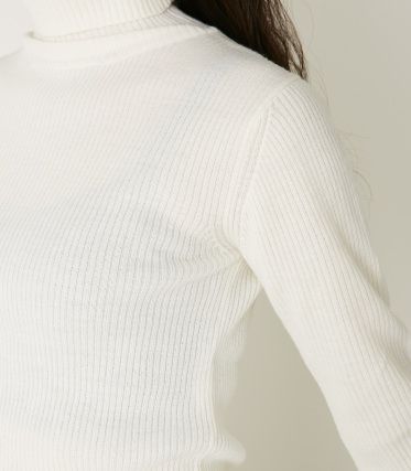 BASIC RIB KNIT TOPS WH