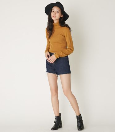 BASIC RIB KNIT TOPS YL