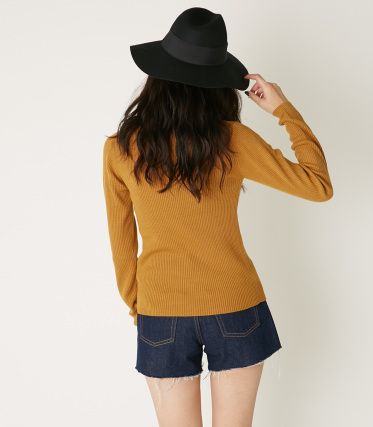 BASIC RIB KNIT TOPS YL