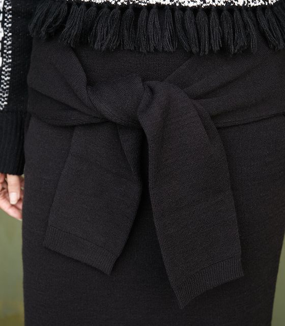SLY DOUBLE FACE WAIST TIE HG SK-S