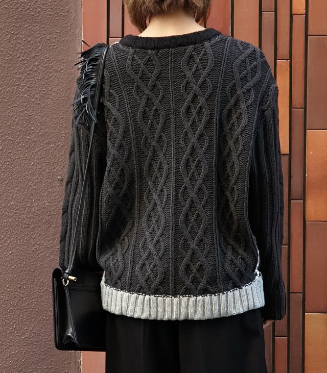 SLY MIX COLOR BLOCK CABLE LG TOPS