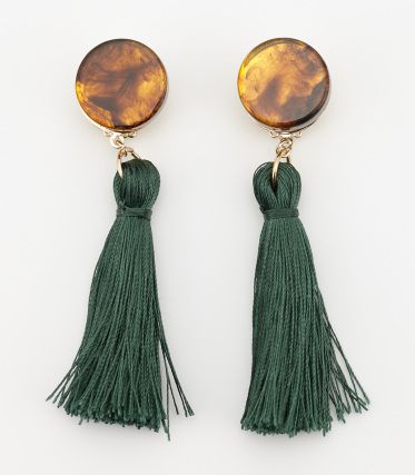 FRINGE MARBLE EARRING GR