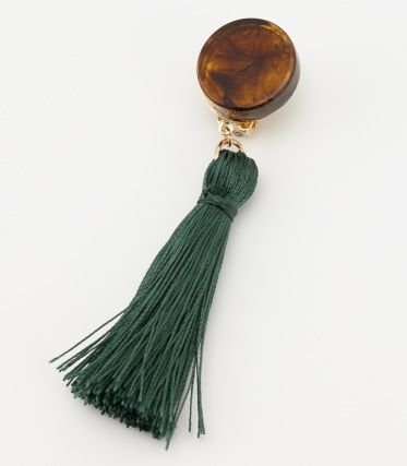 FRINGE MARBLE EARRING GR