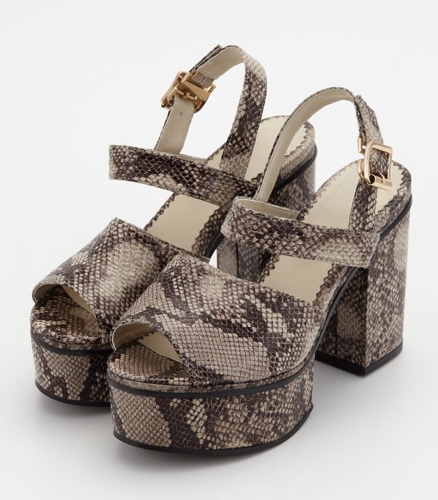 SLY CHUNKY HEEL STRAP SANDAL