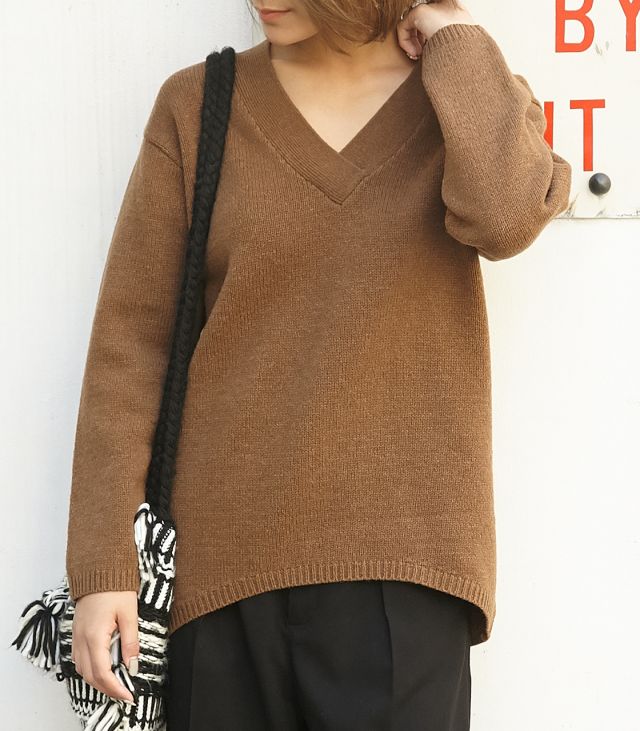 SLY LOOSE V NECK MG TOPS