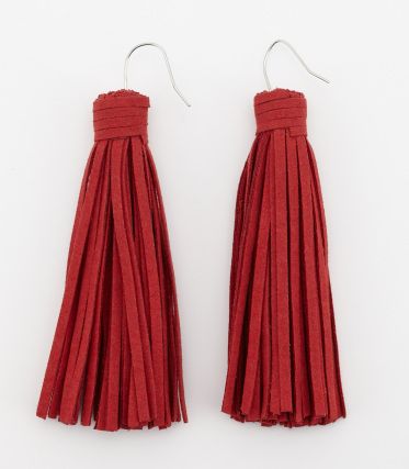 FRINGEピアス RED