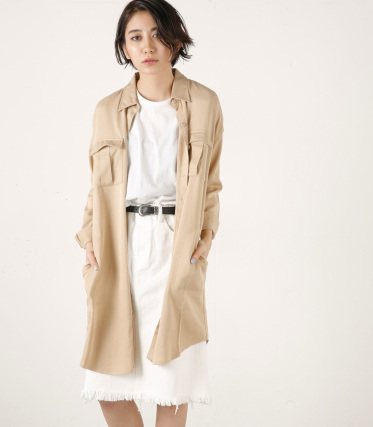 【MOUSSY/マウジー】LONG KHAKI SHIRT｜シェルター公式通販サイト｜SHEL'TTER WEB STORE
