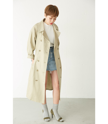 【SLY/スライ】LINEN ドルマン TRENCH COAT｜シェルター公式通販サイト｜SHEL'TTER WEB STORE