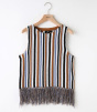 【SHEL’TTER SELECT/シェルターセレクト】【LUCCA COUTURE】FRINGED STRIPED SWEATER｜シェルター公式通販サイト｜SHEL'TTER WEB STORE
