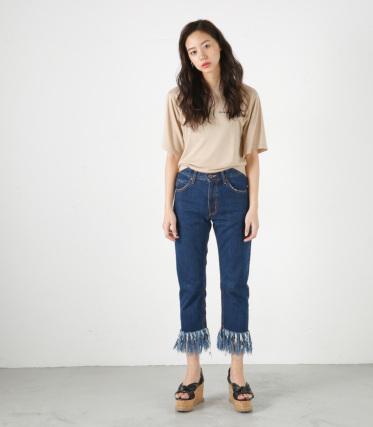 【MOUSSY/マウジー】フリンジ スリムストレート｜シェルター公式通販サイト｜SHEL'TTER WEB STORE