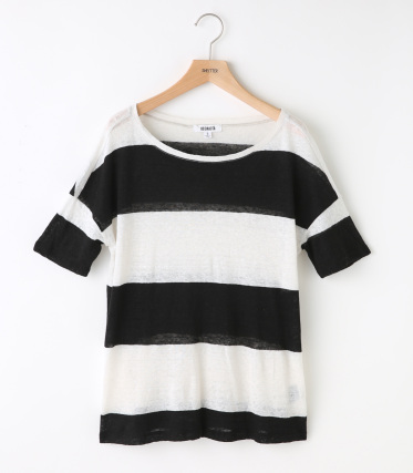 【SHEL’TTER SELECT/シェルターセレクト】【BB DAKOTA】Rugby border linen Tシャツ｜シェルター公式通販サイト｜SHEL'TTER WEB STORE