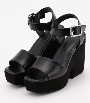 【SLY/スライ】PLAT FORM SQUARE SANDAL｜シェルター公式通販サイト｜SHEL'TTER WEB STORE