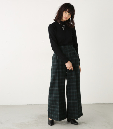 【RIM.ARK/リムアーク】CHECK W TUCK WIDE PT｜シェルター公式通販サイト｜SHEL'TTER WEB STORE