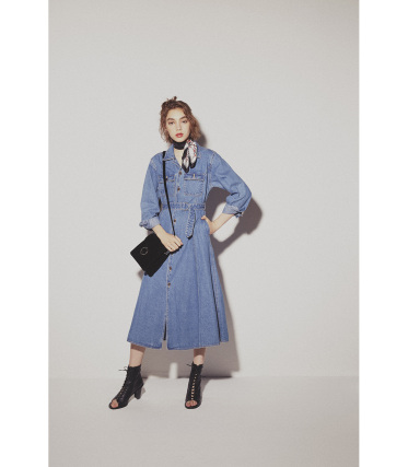 【MOUSSY/マウジー】LONG DENIM ワンピース｜シェルター公式通販サイト｜SHEL'TTER WEB STORE
