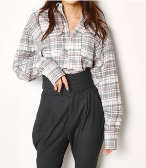 NARROW CHECK CROP SH｜シェルター公式通販サイト｜SHEL'TTER WEB STORE【SLY】