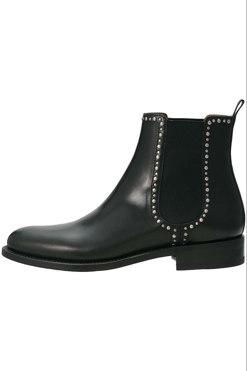 SARTORE｜サルトルの通販｜サイドゴアスタッズショートブーツ ブラック｜ELLESHOP・(エル・ショップ)